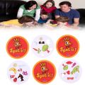 Spot it blue Orange game spot sport & alphabet for kids family fun. 