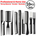 Special offer! 10 pieces Black Professional Combs Hair Salon Hair Styling Barbers Comb Set Kit Rat Tail Comb Hair Styling Comb Set Redberry Hair Comb Set Professional Salon Series(Pack of 10). 