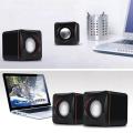 1 Mini Portable Plastic Wired USB Audio Square Music Player Speaker For Iphone For Ipad MP3 MP4 Laptop PC Computer. 