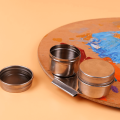 Stainless Steel Oil Dipper Painting Palette Cup. 