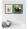 Nursery Decor Frames, Nursery Frames 2 PC, Baby Gift, Kids Room Decoration Playroom Wall Art Decor Prints, Boys & Girls Room. 