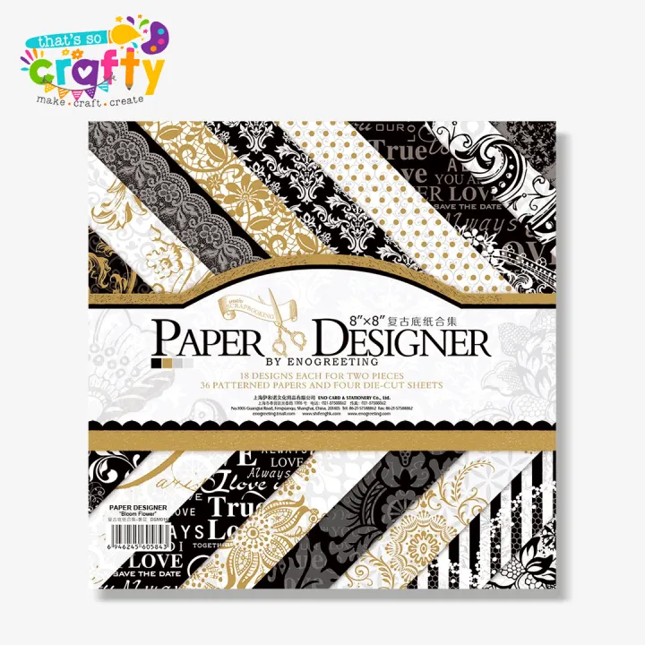 Design%20Paper%20Pack%20Scrapbook%20Papers%20Patterned%20Paper%20For%20Crafting%208x8%20Inches%20-%20Image%202
