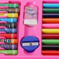 Color Art Book Craft Set Color Box Set For Girls and Boys Colors Box Color Pencil Crayons Colors Kids Painting School Kit 42pcs Artiest Kit Art Set for Kids. 