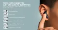 Gems BTW98 Wireless Earbud, Bluetooth 5.3 HIFI Immersive Sound with 4 HD Microphone, 40H Playtime, Easy Control Earphones with Light Weight USB-C Charging Case for Android IOS Workout.. 