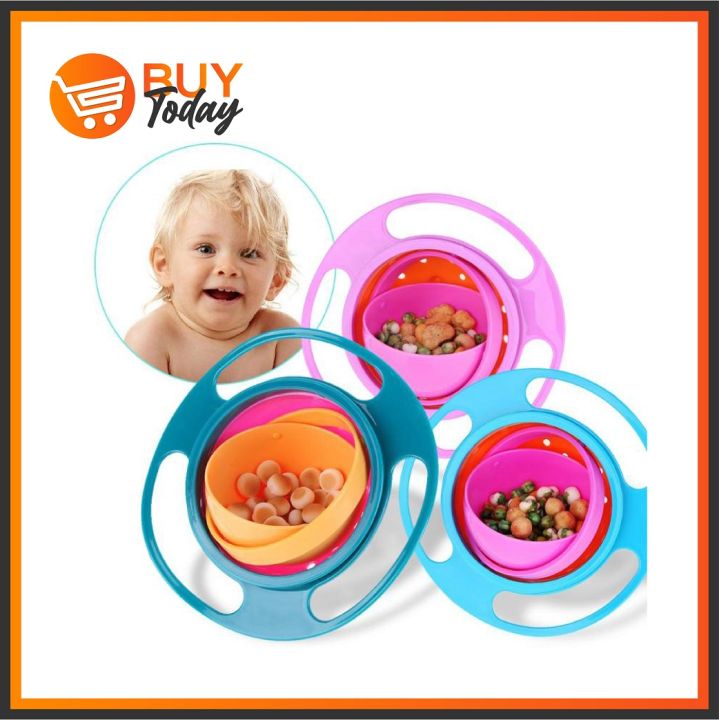 Magic%20Gyro%20Bowl%20360%20Rotate%20Spill-Proof%20Infants%20Toddler%20Baby%20Kids%20Training%20Feeding%20360%C2%B0%20Degree%20Rotatable%20Rotation%20Spill-Resistant%20Gyroscopic%20Children%20Rotary%20Balance%20Food%20Grade%20Children's%20Tableware%20Universal%20Practical%20Design%20Dishes%20Eating%20Bowls%20Learning%20-%20Image%204