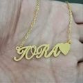IQRA NAME NECKLACE PENDANT LOCKET ; STAINLESS STEEL. 