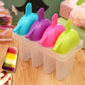 Omega 4PCS Multi-Color Ice Cream Lolly Plastic Mold - Create Fun and Delicious Homemade Treats. 