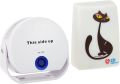 Cat Doorbell - Wireless Alarm Cat and Dog Doorbell - Door bell with Light & 10 Different Sounds. 