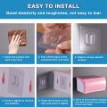 Techmanistan 1 Pair - Self Adhesive Double Layer Wall Hooks, No Drill No Nail Double Sided Adhesive Wall Hooks. 
