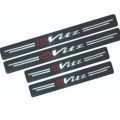4pcs toyota VITZ door sill scratch protection carbon fiber sticker for all models, 100% waterproof , best quality, bumper stickers and decals. 