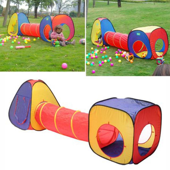 Pop Up 3-In-1 Tunnel Tent with 50 balls for kids