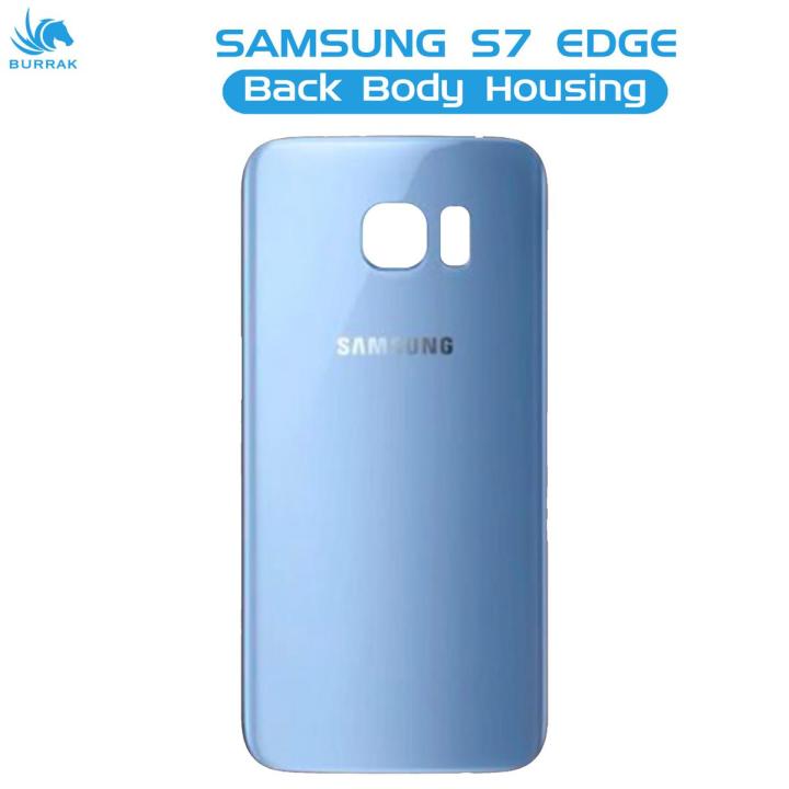 Samsung Galaxy S7 Edge Rear Back Body Casing Housing Replacement Battery Back Door For S7 Edge - Blue