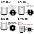 Universal Car Halogen Bulb T5/T10/T15/T16/T20/S25/1156/1141/1016/G11/G18 12V Car Accessories Parking Light License Plate Light Dome light side marker light Interior Light Lamp. 