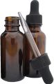 1Pcs (30 ML) New Amber Brown Empty Glass Bottle with having Black Dropper Glass Bottle Eye Dropper Drop Aromatherapy. 