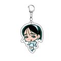 Popular Anime Double Sided Acrylic Alien Stage Keychain DIY Accessories Car Keyring Backpack Charm Anime Fans. 