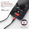 Pixel Lavalier Microphone for iPhone (Apple MFi-Certified) | Lav Mic for iPhone for Vlogging | External Microphone for iPhone Video Recording, Compatible with All Lightning Device (10ft). 