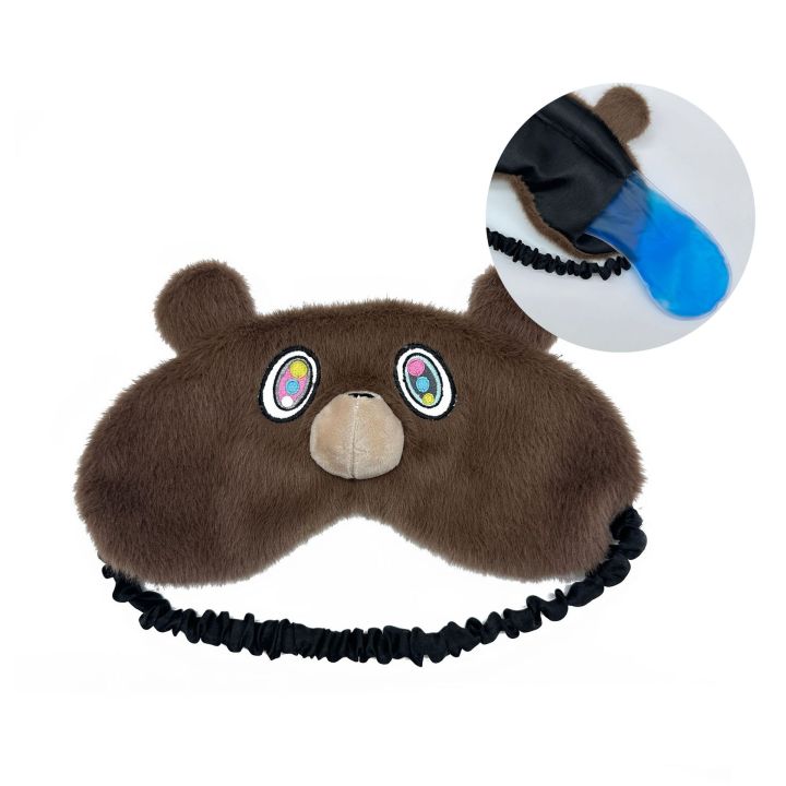 Cross-Border New Products Kanye teddy bear Big Talker Same Teddy Bear Eye Mask Plush Toy Doll Doll