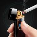 Usb Rechargeable Touch Sensor Lighter With Usb Rechargeable CablePortable Lighter  Windproof Dual Arc USB Electronic Touch Induction Lighters Cigarette Lighter Cigarette Accessories. 