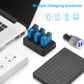 JYJZPB 3 Pack Batteries for Go Pro He ro 8 Battery, with Triple Fast Charger for Go Pro He ro 8 Go Pro He ro 7 Black and Hro 6/he ro5 Black, He ro 2018 Cameras Batteries (Blue). 