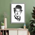 Charlie Chaplin Stencil Used Canvas and Wall Painting Scrapbooking Stamping Embossing Album Paper Card Template.. 