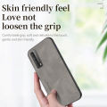 AnDyN Sheepskin Lambskin Case For Huawei Y7A Luxury Leather Phone Case Soft TPU Silicone Back Cover Lens Protect Shockproof Casing. 