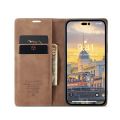 For iPhone 14 Pro CaseMe-013 Multifunctional Retro Frosted Leather Phone Case. 