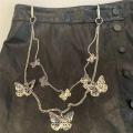 Trousers Chain Pants Keychain Hip Hop Punk Butterfly Biker Jeans Link Women Belt Key Chain Pants Keychain. 