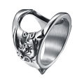 Bottle Opener Ring Sturdy Construction Anti-deform Titanium Steel Exquisite Bottle Opening Ring Party Tools for Home. 