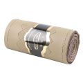 Universal leather car steering wheel cover snake skin pattern cowhide steering-wheel wrap braid with needle and thread(AK31Beige). 