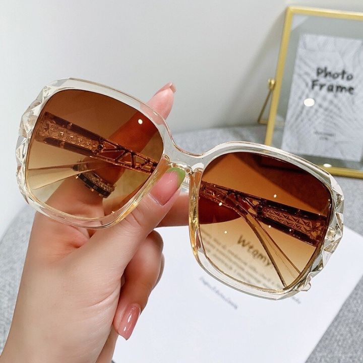 Fashion Oversized Sunglasses Women Big Frame Vintage Square Sun Glasses UV400 Driving Shades Classic Goggles Eyewear Gafas