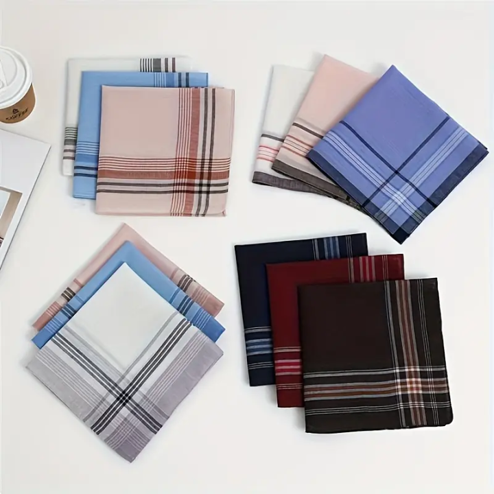 6-Pack%20Men'S%20Cotton%20Handkerchiefs,%20Elegant%20Plaid%20Design,%20Soft%20Woven%20Fabric,%20Lightweight,%20Sporty%20Style,%20Hand%20Washable%20-%20Perfect%20for%20Weddings,%20Outdoor%20Activities,%20Daily%20Use%20-%20Ideal%20Groomsmen%20&%20Outdoor%20Enthusiasts%20Gift%20-%20Image%206