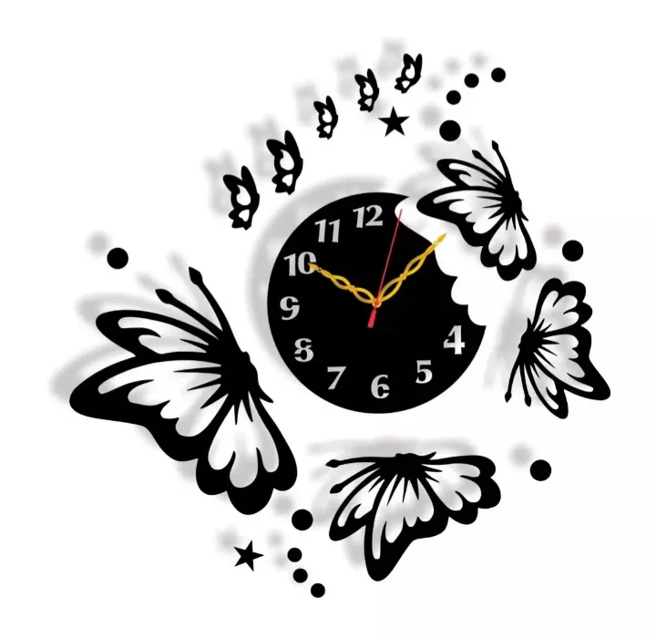 HOME%20COMFORT%20Wooden%20Wall%20Clock-3D%20Watch%20DIY%20Design%20Decoration%20Birds%20Numeral%20Quartz%20For%20Home%20D%C3%A9cor%20Living%20Room%20And%20Offices%20And%20For%20Gifts%20Wooden%20Wall%20Decoration%20and%20Clock%20-%20Image%206
