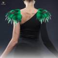 Feather Cape Shawl Gothic Layered Feather Shoulder Wrap Roles Play Dress up Collar for Festivals. 