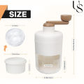 US Dealz Manual Ice Crusher, Portable Shaved Ice Machine with Ice Box, Hand Ice Crusher, Built-in Spring Ice Compressor, High Capacity and Easy to Clean, for Home, Office, Kitchen. 