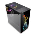 Redragon Steeljaw GC-608 Pro Tempered Glass Gaming PC Case with RGB backlighting SYNC Support up to ATX Motherboards USB 3.0. 
