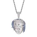 Creative Rapper XXXTentacion Pendant Necklace Men Cubic Zirconia Chains Hip Hop/Punk Charms Jewelry Gifts. 