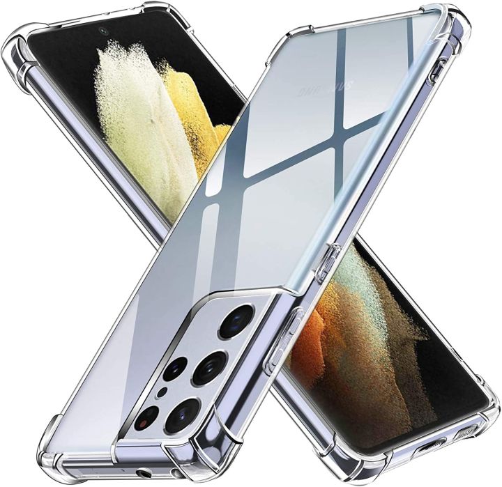 Samsung Galaxy S21 Ultra Case, Shockproof ,TPU, Slim and Thin, Transparent  Back Cover ,CLEAR