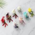 2pcs Calla Wedding Boutonniere Corsage Prom Brooch Pin. 
