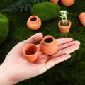 6 Pcs/set Small Mini Clay Pots Tiny Terra Cotta Pots Small Flower Pots Pottery Planter for Indoor Outdoor Plants DIY Craft Desktop Windowsill. 