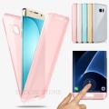 360 Degree Full Body Front and Back Cover Non-slip Shock-Absorption Protective Skin Shell Transparent Soft TPU Case for Samsung Galaxy S7 Edge - intl. 