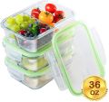 Glass Food Storage Containers with Airtight Lid. 