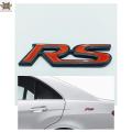 3D RS Logo Metal Emblem Badge Decals Car Sticker. 