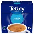 Tetley Decaf Black Tea 80 Pack Imported Decaffeinated Teabags 250g. 