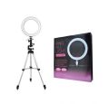 26cm Ring Light With Mobile Holder in Three Different Mode Light With And Without 7Feet Tripod Stand (Kidnly Select Your Variation). 