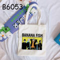 Anime BANANA FISH Tote Bag Canvas Cartoon Fashion Shoulder Bags School Bookbag Korean Style. 
