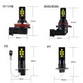 【shenggangshangmao001】2PCS LED Bulb 3030SMD Car Fog Lights DC12V White Driving Day Running Lamp Auto(model:12smd- H1 -lemon. 