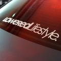 Auto Car Decal Winshield Lowered Lifestyle Pattern Banner Vinyl Sticker Decor. 