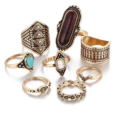 8%20pcs%20Set%20Boho%20Jewelry%20Stone%20Midi%20Ring%20Sets%20for%20Women%20-%20Image%203
