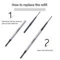 Eyebrow Pencil Women Professional Micro Brow Pencil with Spoolie Brush Dual-Ended Pencil Longwearing Waterproof Eyebrow Pencil. 