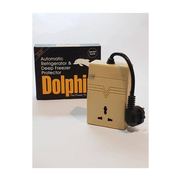 Dolphin Automatic Digital Voltage Protector Stabilizer For Fridge | LCD | Mobile Charger and Wifi Devices With Volt Meter,Muhafiz Switch